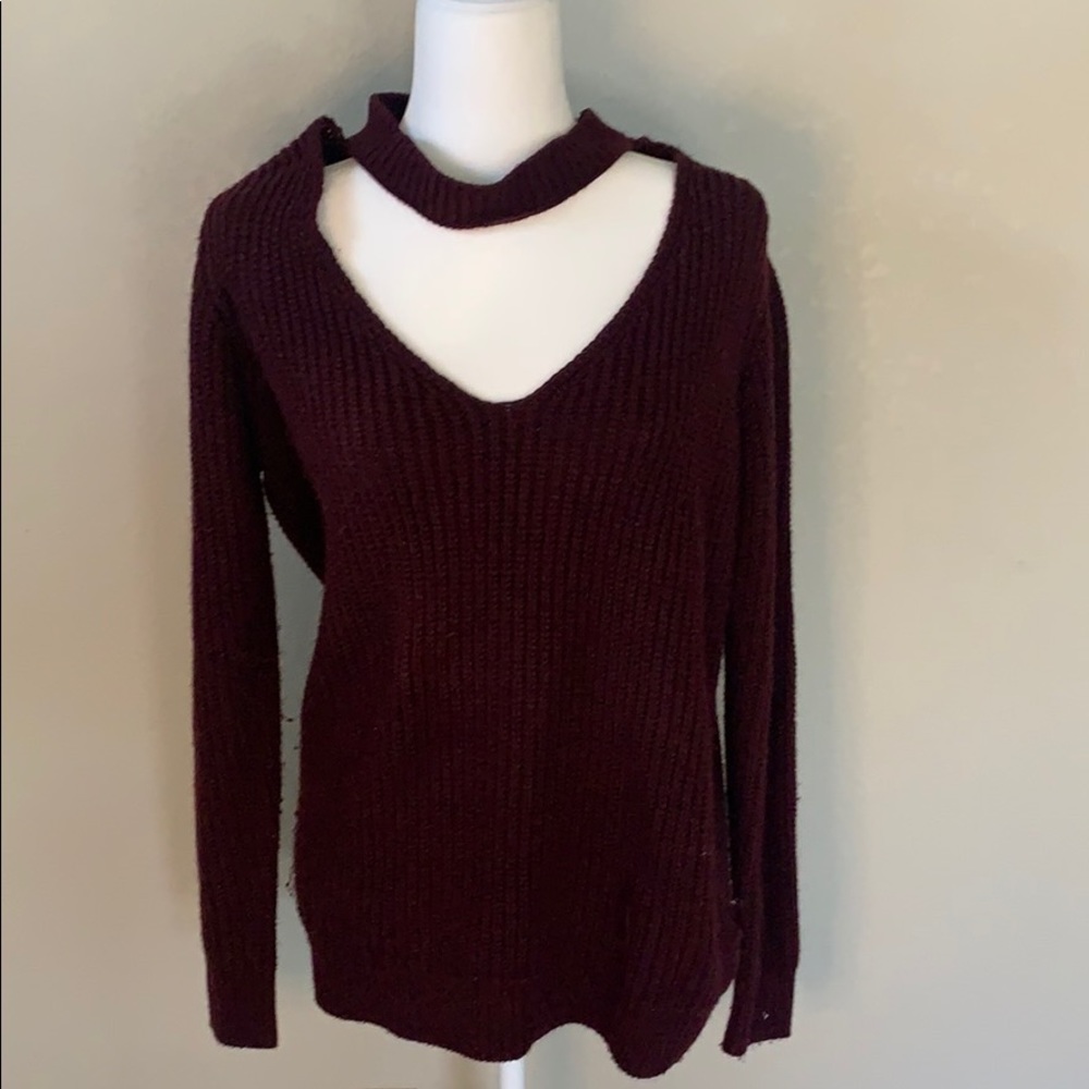 Burgundy Sweater
